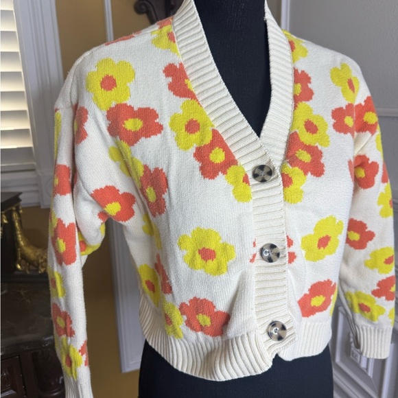 Floral Knit Cardigan - Picture 4 of 11